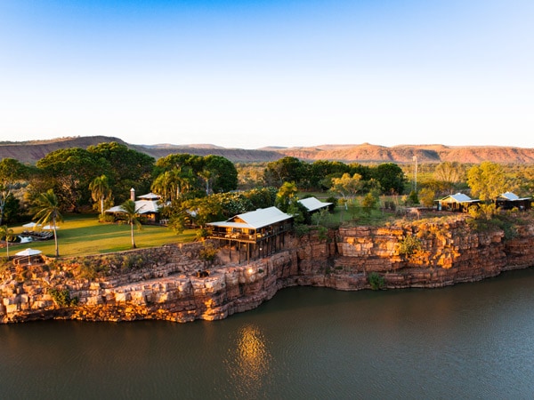 an aerial view of El Questro Homestead