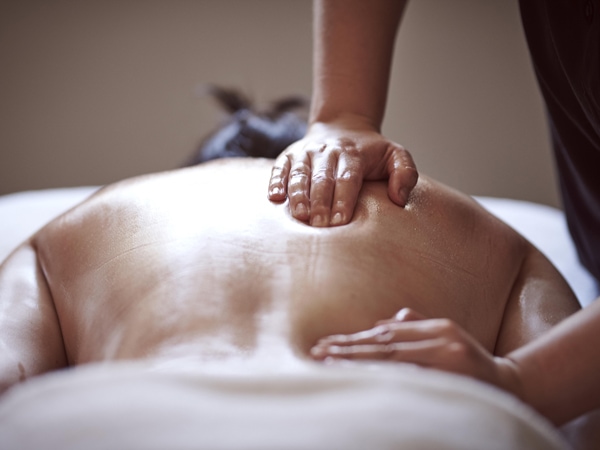 a back massage at Elysia Wellness Retreat Day Spa