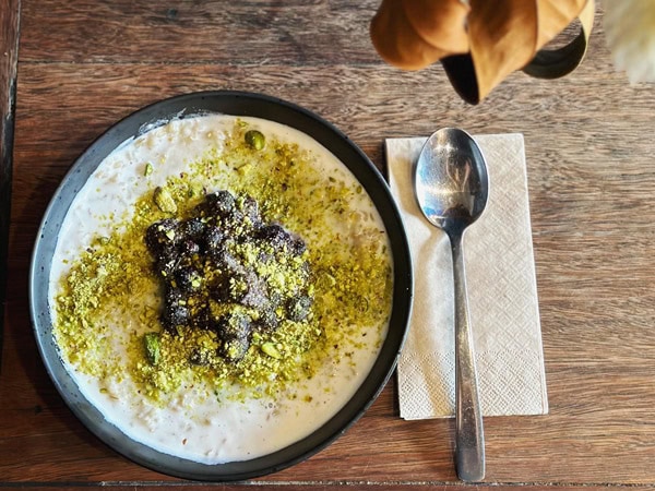 coconut brown rice porridge at Good Brother Espresso Shop