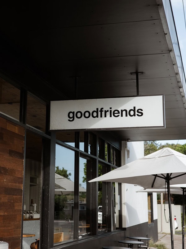 the Goodfriends Eatery signage