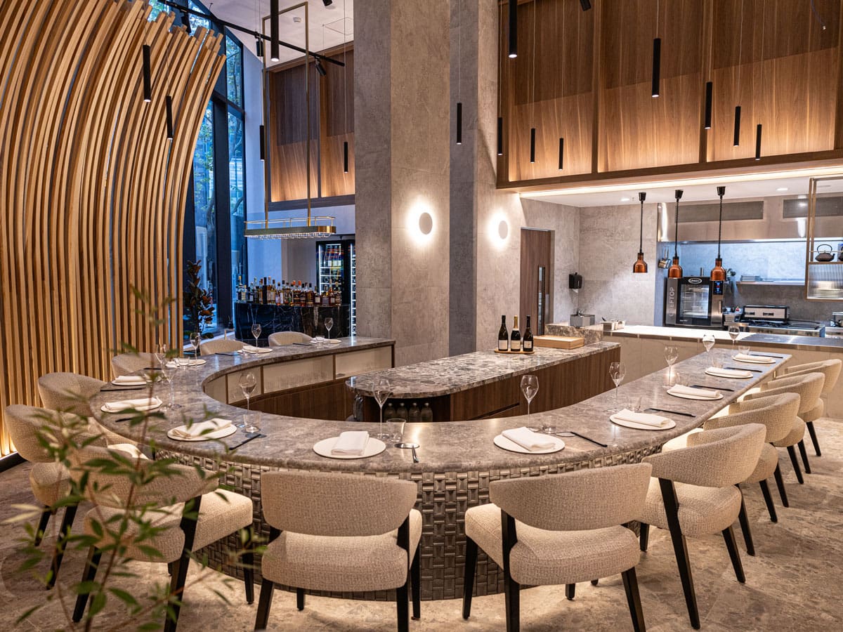 the elegant dining at Allta Sydney, NSW