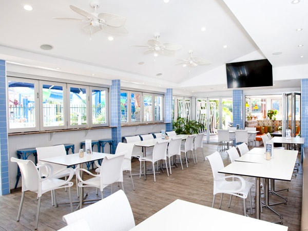 the dining space at Northstar Holiday Resort