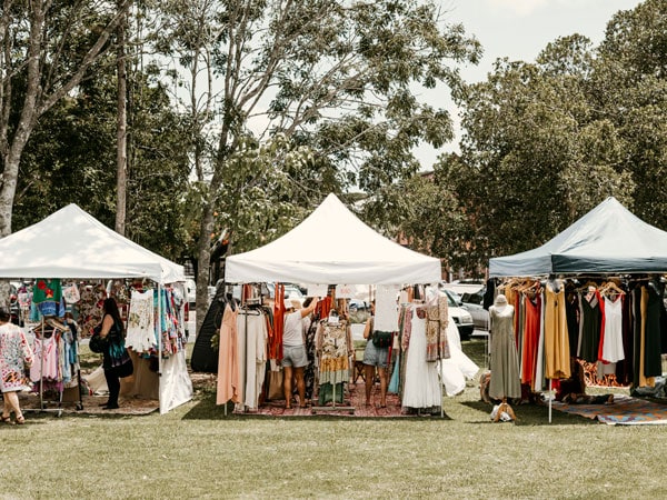 market stalls at Makers Finders, Tweed