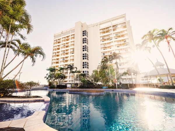 poolside views at Pullman Cairns International