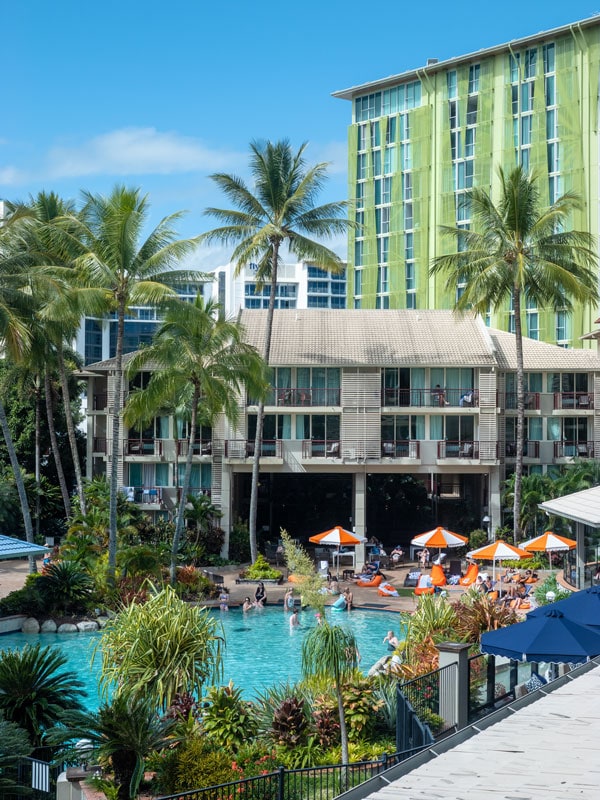 the pool at Novotel Cairns Oasis Resort