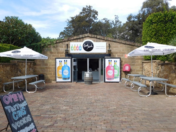 an al fresco drinking spot at Small Mouth, Hunter Valley