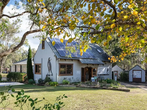 the cellar door at The Deck Cafe, Lovedale