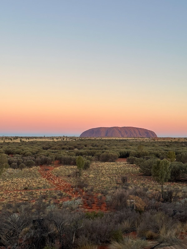 Uluru at sunrise, instagrammable place in Australia