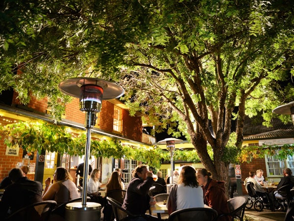 a cosy dinner ambience at Vine & Tap Wine Bar