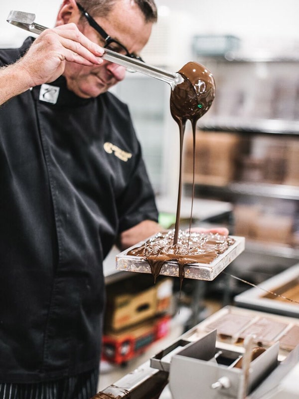 Peter the chocolatier at Hunter Valley Chocolate Company