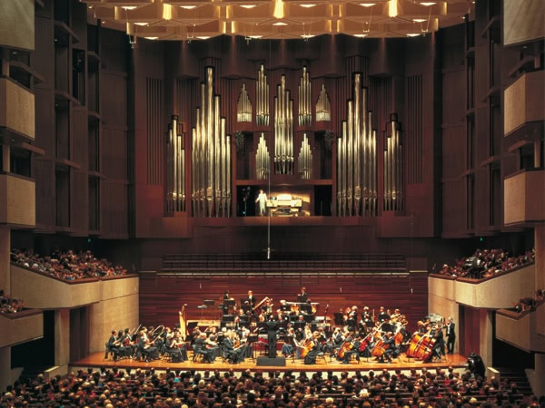 Orchestra performing at QPAC in Brisbane, Qld