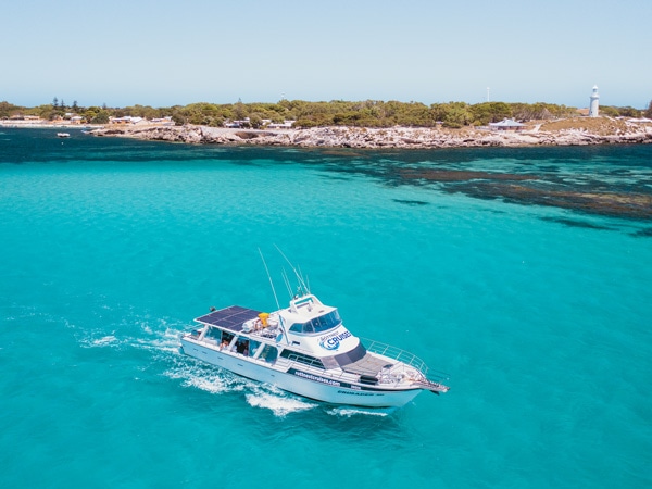 the SeaLink Rottnest Cruises vessel at Rottnest Island, Australian Traveller Mega Holiday Giveaway