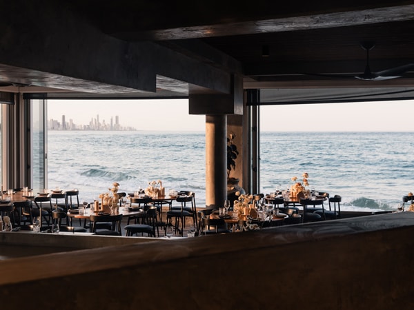 waterfront dining at Rick Shores, Gold Coast