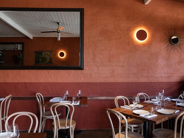 the dining space at Ates, 33 Govetts Leap Road, Blackheath
