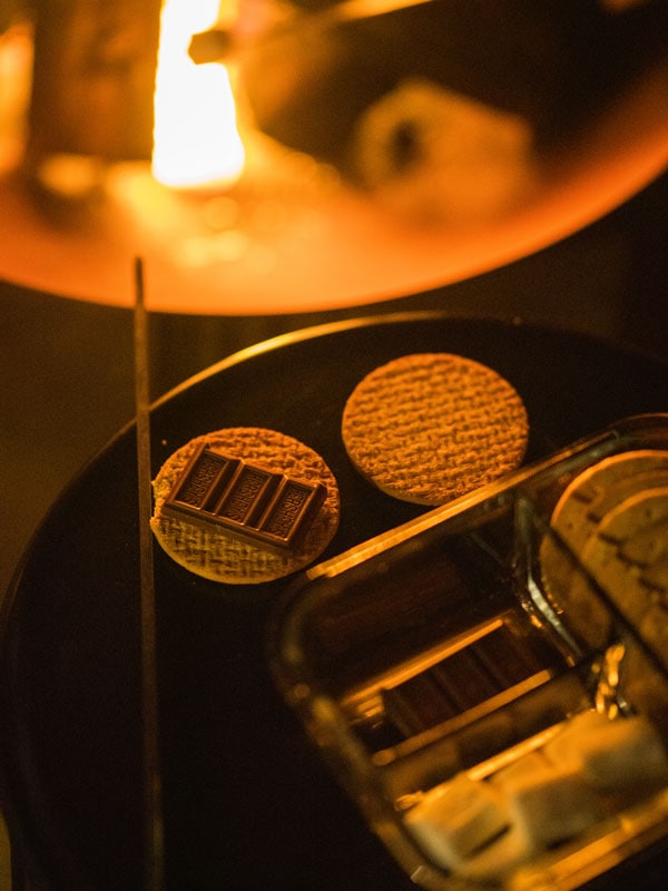 S'mores by the firepit at Beltree.
