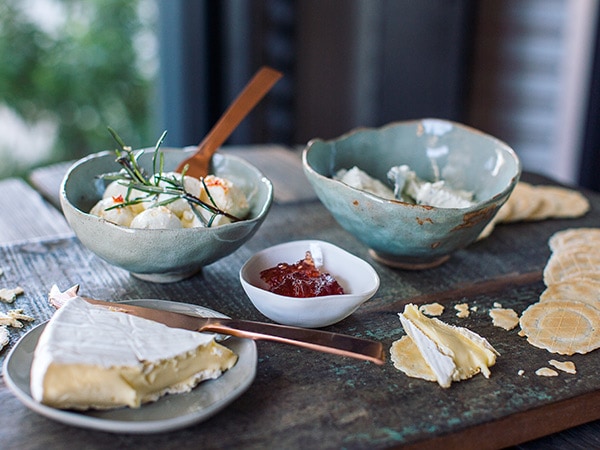 cheese plate at Binnorie Dairy hunter valley