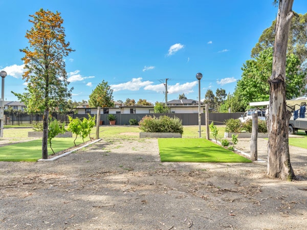 a powered astro turf site at Ingenia Holidays Hunter Valley