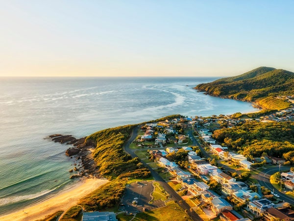 Aerial view of Foster 