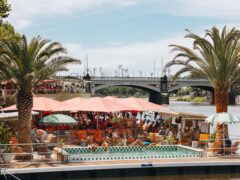 People by the pool at Afloat Melbourne