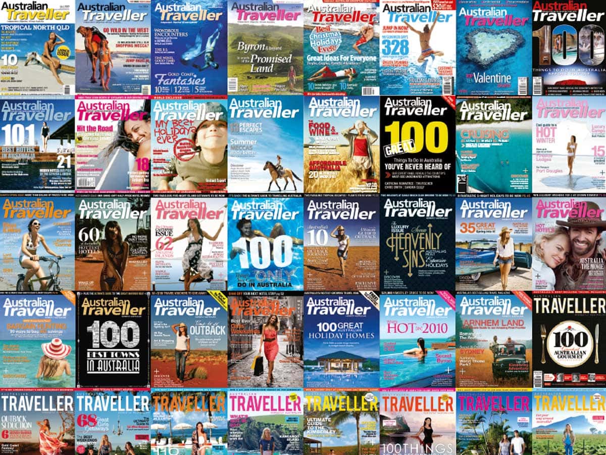 Australian Traveller Magazine covers