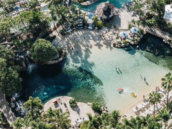 Aerial shot of JW Marriott Gold Coast Resort & Spa