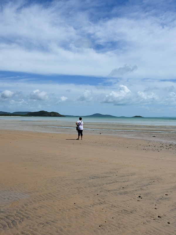 Walking to Pajinka, Australia's tip.