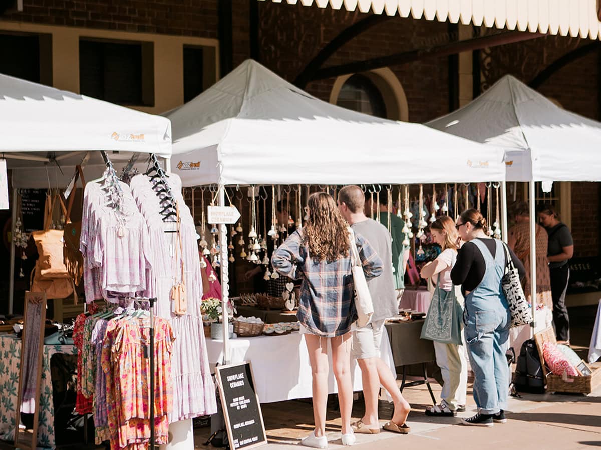 Homegrown Markets at the Station in Newcastle, NSW