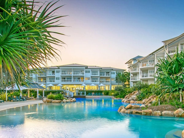 the pool at Mantra on Salt Beach Kingscliff