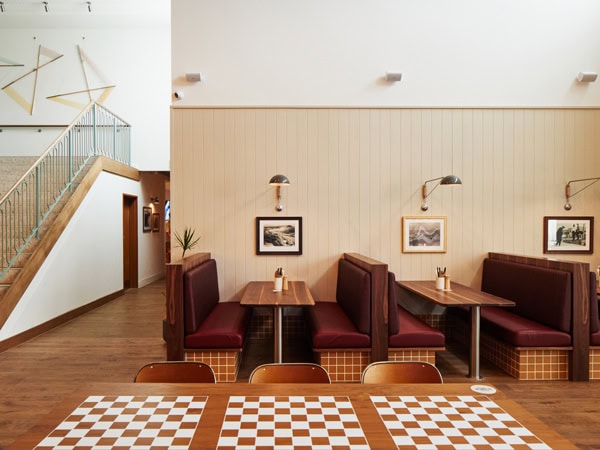 the light-filled interior of The Beach Hotel pub in Newcastle