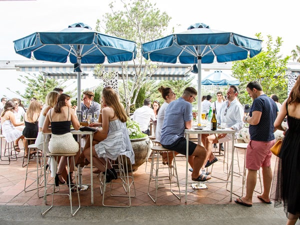 an alfresco dining at Coogee Pavilion Rooftop