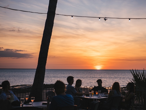 sunset views at The Darwin Ski Club, Fannie Bay, NT