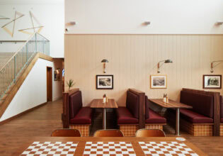 the light-filled interior of The Beach Hotel pub in Newcastle