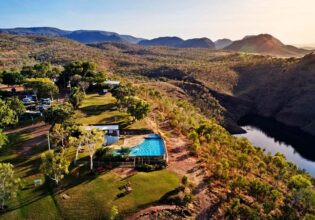 Lake Argyle Resort aerial view