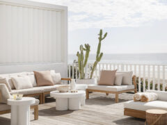 the pool deck at Rolling Seas, Billinga Beach, Qld