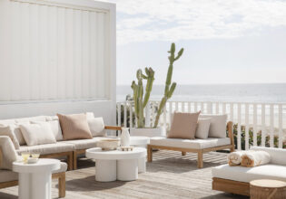 the pool deck at Rolling Seas, Billinga Beach, Qld
