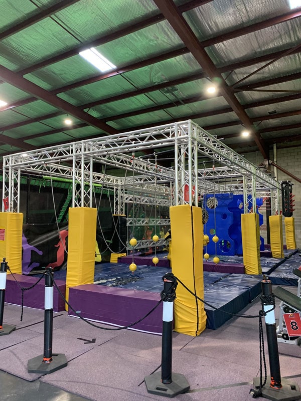 the trampoline fun house at JUMPd in Brookvale