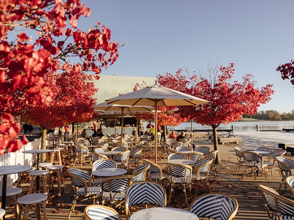 an al fresco dining at Margot