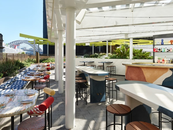 views of the Sydney Harbour Bridge from Martinez Terrace at Quay Quarter Tower