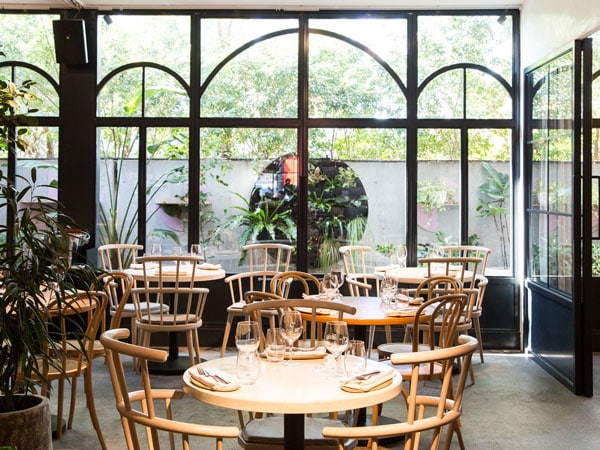 the restaurant interior of Nour, Surry Hills