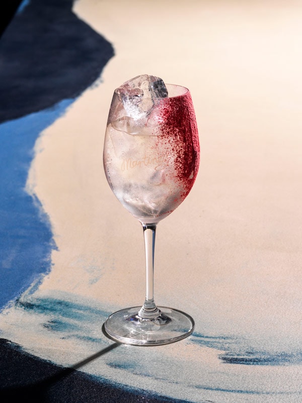 Spritz Tropique is one of the refreshing cocktails on the menu at Martinez Terrace