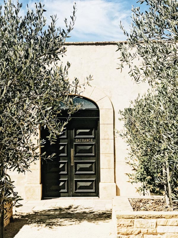 the cellar door entrance at Stefano Lubiana Wines