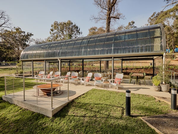 a spacious outdoor setting at Studley Park Boathouse, Kew, Vic