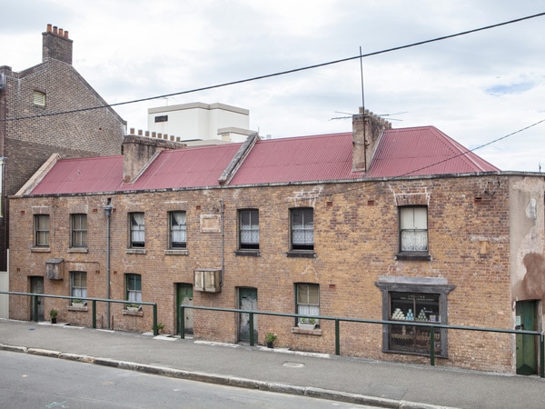 the exterior of Susannah Place Museum