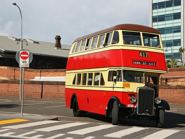 the pre-war Sydney double-decker bus, Leyland TD4 1379, Sydney Bus Museum