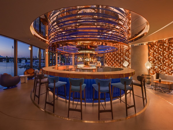 the elegant living room bar, W Sydney