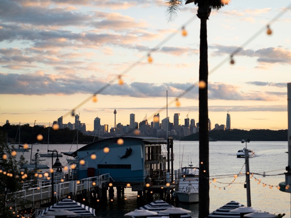 Sydney Harbour views from the Watsons Bay Boutique Hotel