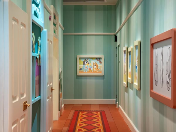 The hallway of Bluey's World in Brisbane