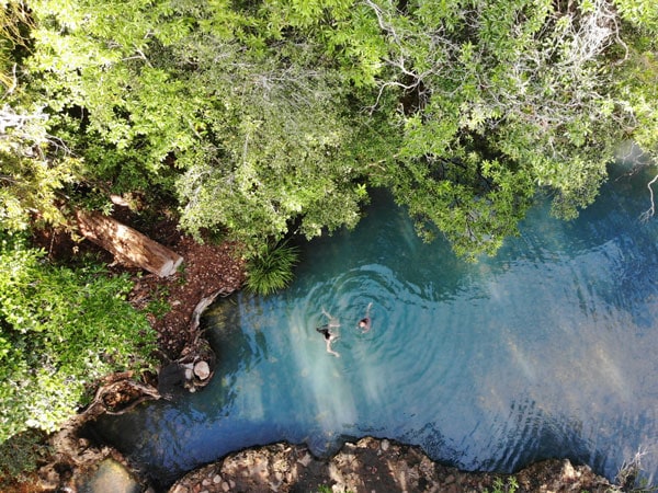 an aerial view of Cardwell Spa Pools, Cardwell, Qld