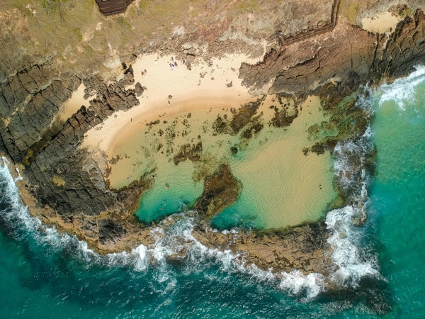 the Champagne Pools, K’gari, Qld