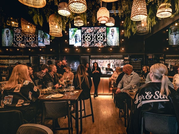 the interior of Coco Bar & Dining, Terrigal